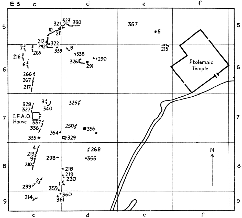 plan nécropole Deir el Medina