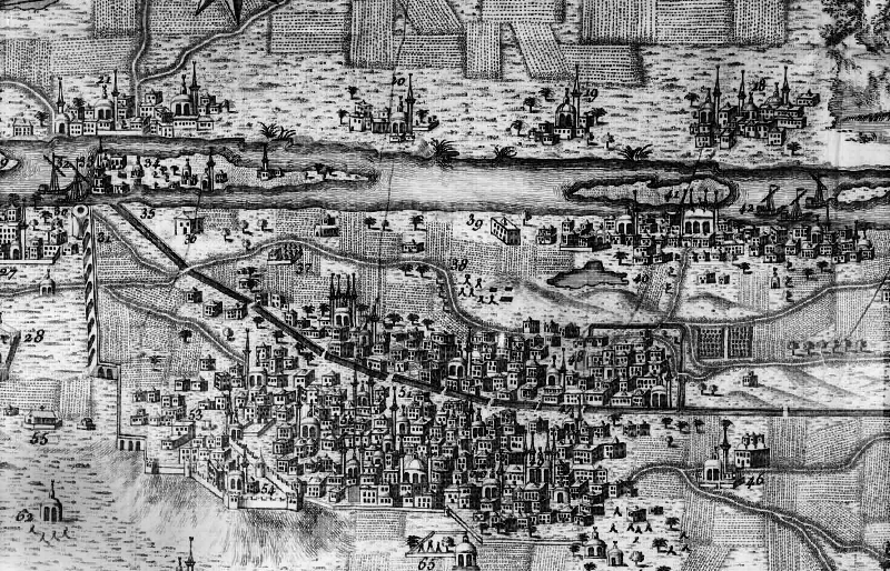 Plan du Caire par Fourmont