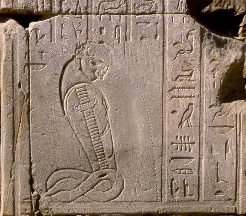Uraeus Chapelle NebDjefaou Karnak