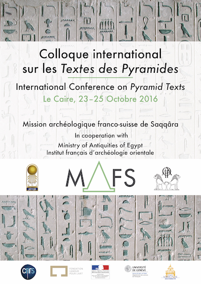 Colloque Textes des Pyramides