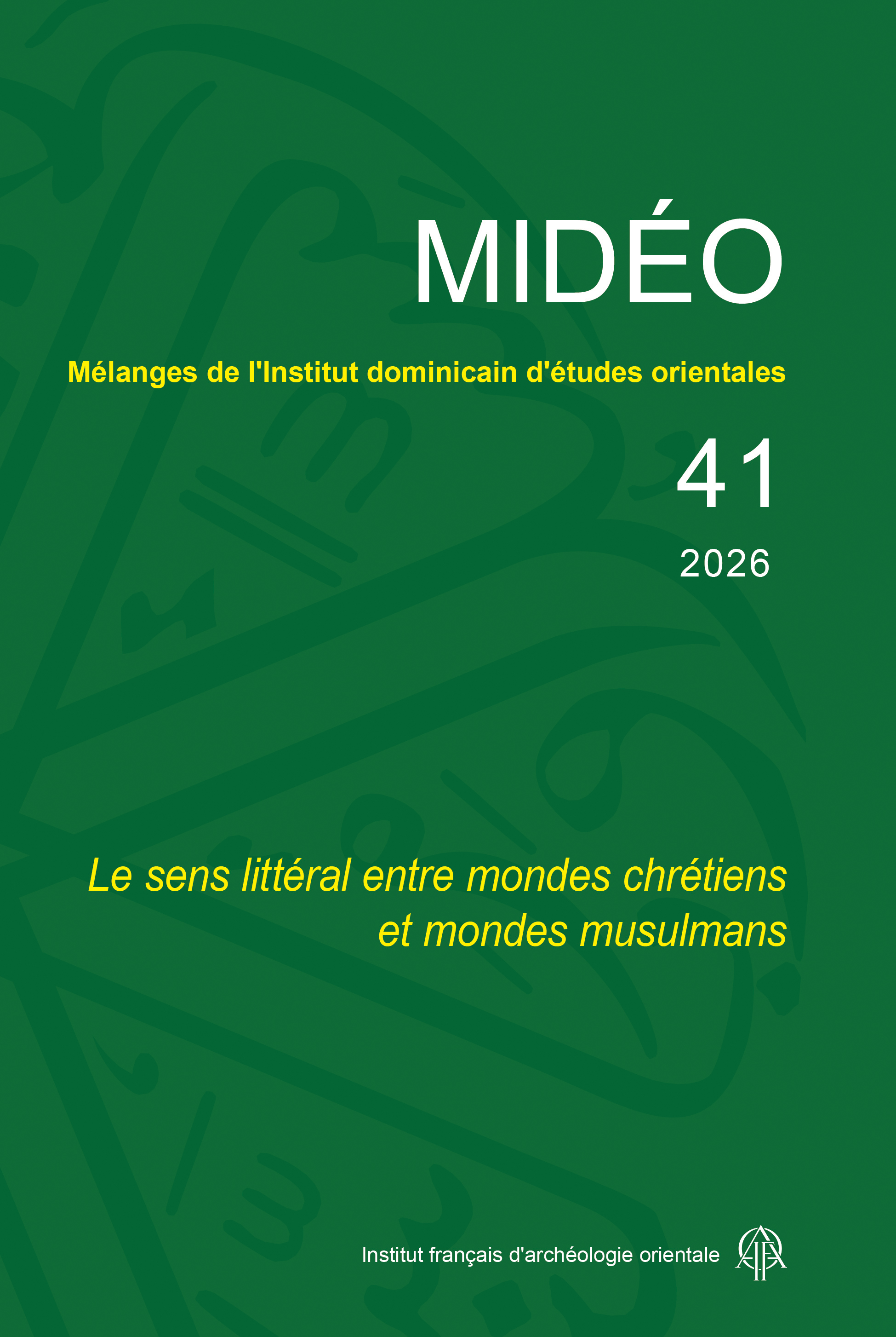 Mélanges de l’Institut dominicain d’études orientales 41
